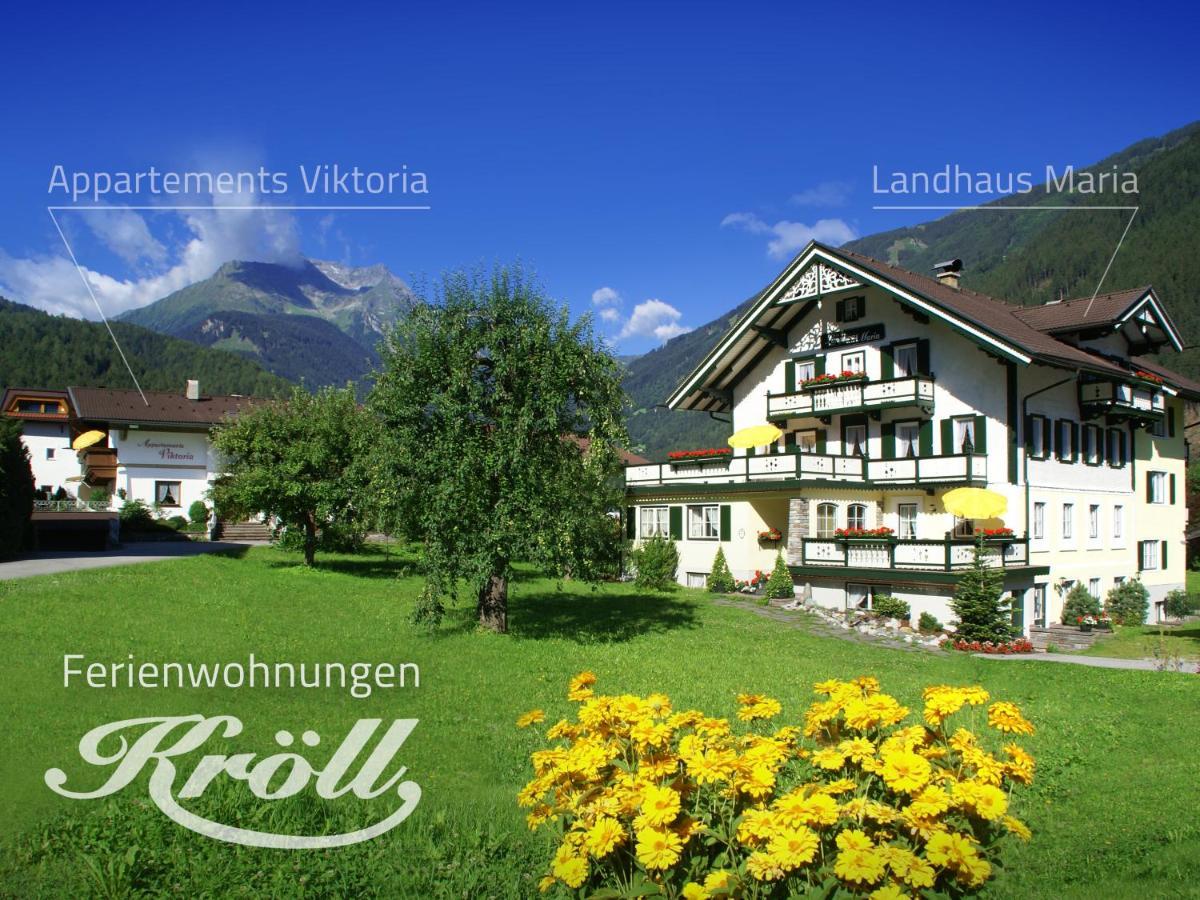 Ferienwohnungen Kroll - Appartements Viktoria Und Landhaus Maria Mayrhofen Bagian luar foto